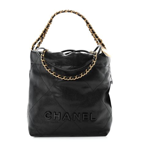 small chanel caviar sling bag|CHANEL Shiny Caviar Quilted Monochrome Small Chanel 22.